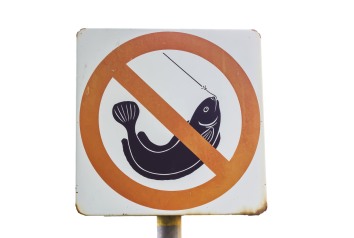 fiske förbjudet